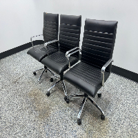 Leather Office Chairs - Quantity 3 image 1